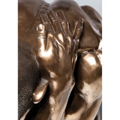 KARE Design Figurine Décorative Nude Man Hug Bronze 54Cm