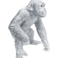 KARE Design Figurine Décorative Playing Ape Argente 50Cm
