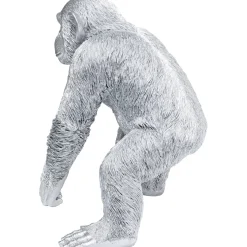 KARE Design Figurine Décorative Playing Ape Argente 50Cm