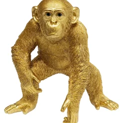 KARE Design Figurine Décorative Playing Ape Dore 50Cm
