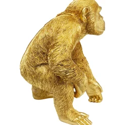 KARE Design Figurine Décorative Playing Ape Dore 50Cm