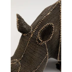 KARE Design Figurine Décorative Rhino Rivets Pearls 25Cm