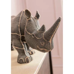 KARE Design Figurine Décorative Rhino Rivets Pearls 25Cm