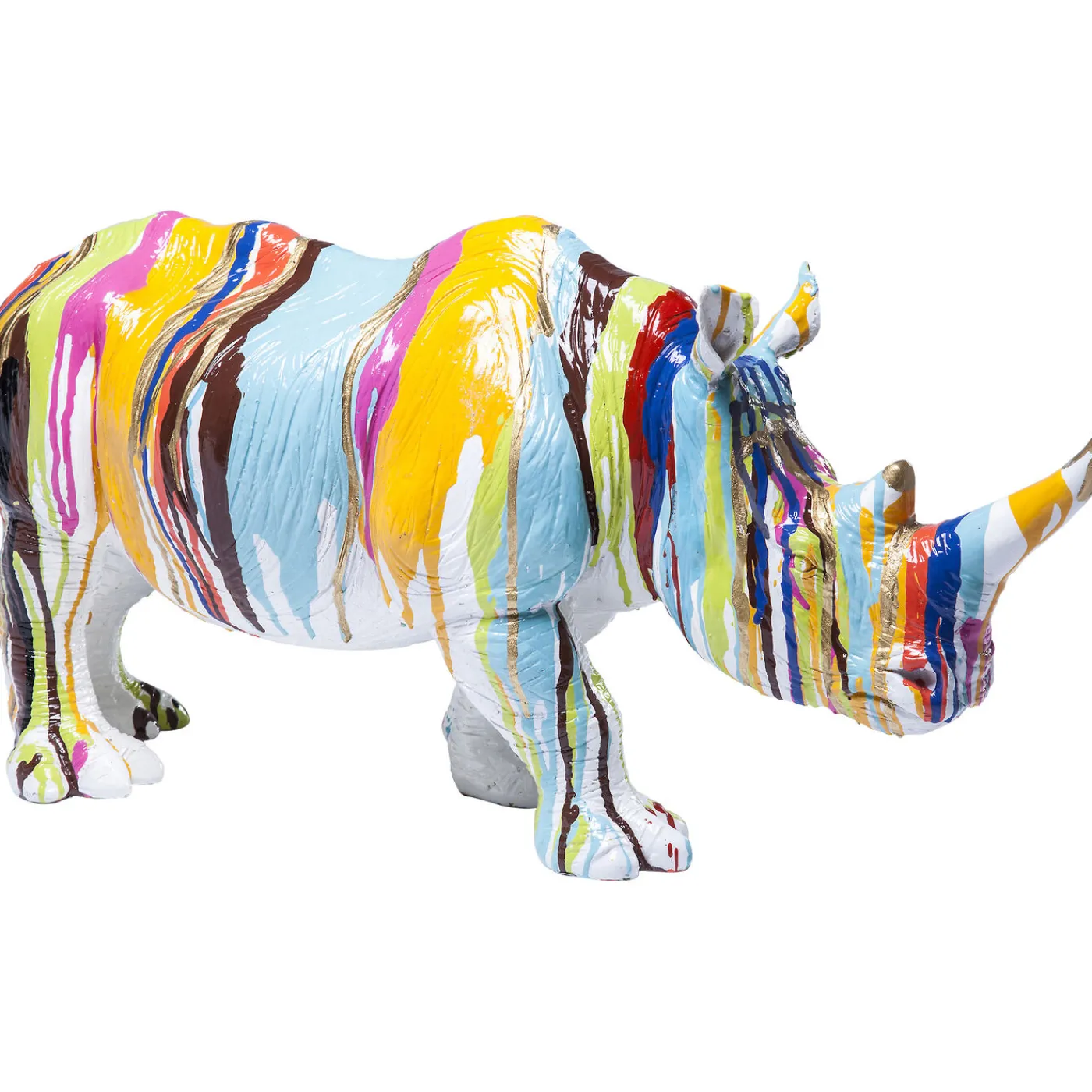 KARE Design Figurine Décorative Rhino Colore 26Cm
