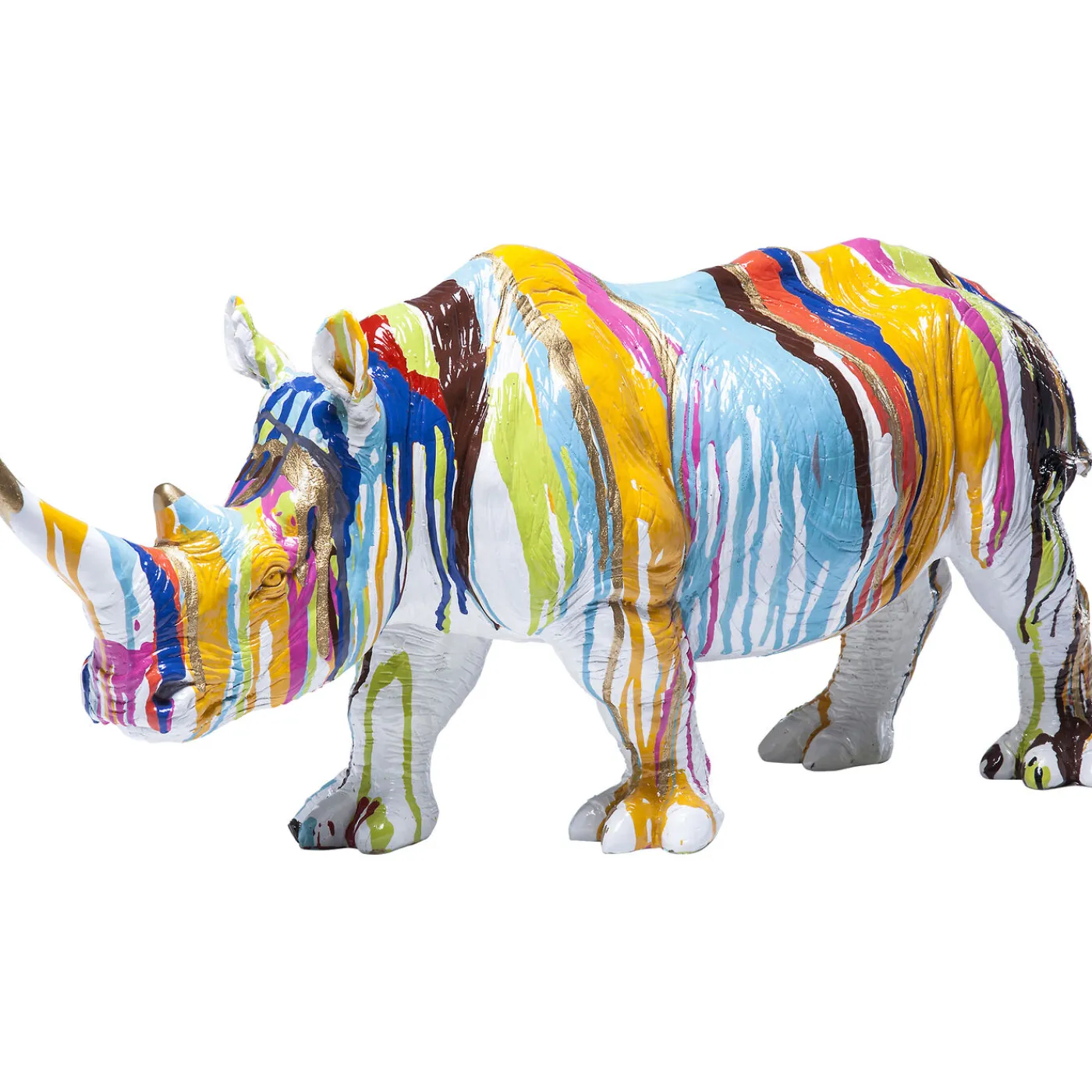 KARE Design Figurine Décorative Rhino Colore 26Cm