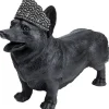 KARE Design Figurine Décorative Royal Standing Corgi Noir 52Cm