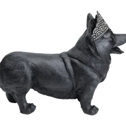 KARE Design Figurine Décorative Royal Standing Corgi Noir 52Cm
