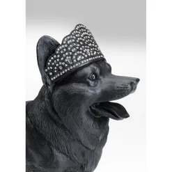 KARE Design Figurine Décorative Royal Standing Corgi Noir 52Cm