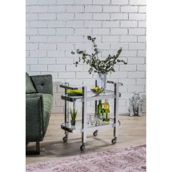 KARE Design Figurine Décorative Shiny Gorilla Argente 46Cm