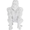 KARE Design Figurine Décorative Shiny Gorilla Argente 80Cm