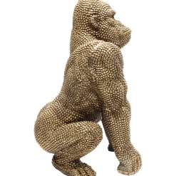 KARE Design Figurine Décorative Shiny Gorilla Dore 46Cm