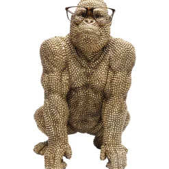 KARE Design Figurine Décorative Shiny Gorilla Dore 46Cm