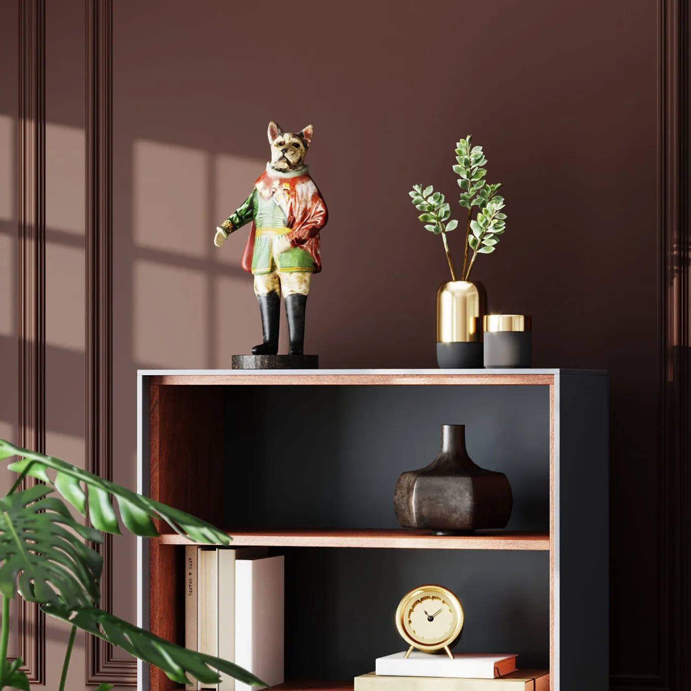 KARE Design Figurine Décorative Sir Frenchie Standing 41Cm