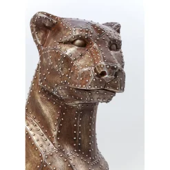 KARE Design Figurine Décorative Sitting Cat Rivet Cuivree