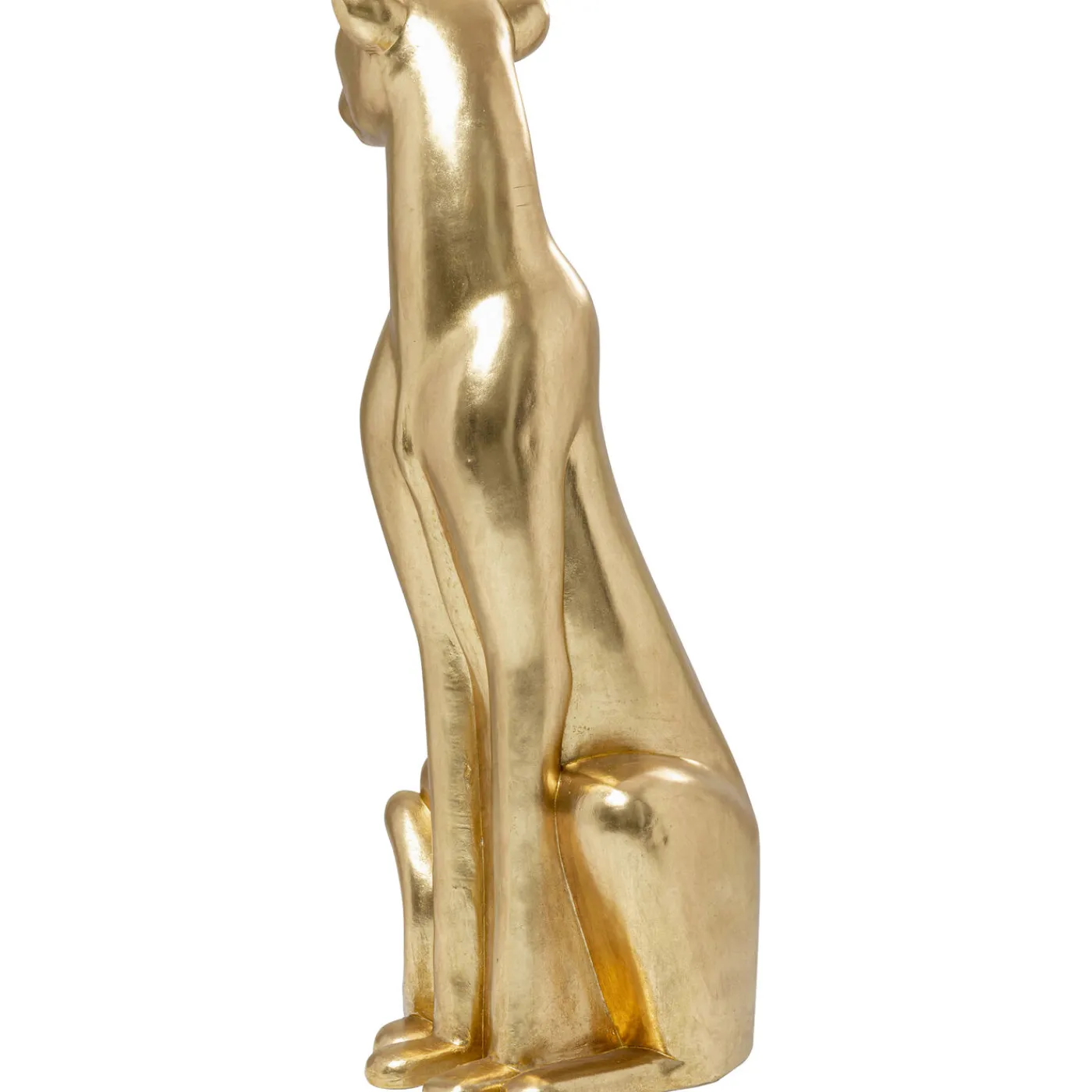 KARE Design Figurine Décorative Sitting Leopard Dore 150