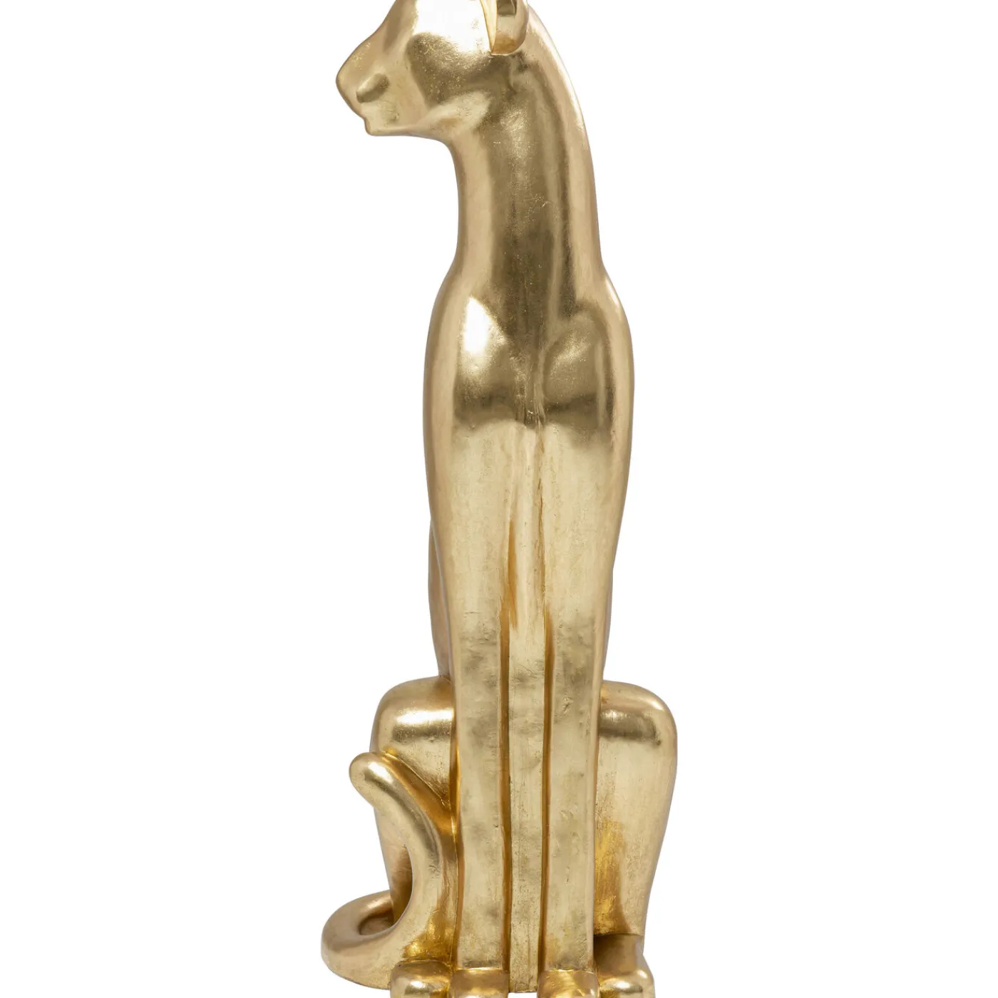 KARE Design Figurine Décorative Sitting Leopard Dore 150