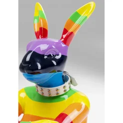 KARE Design Figurine Décorative Sitting Rabbit Rainbow 80