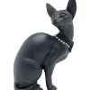KARE Design Figurine Décorative Sitting Cat Audrey Noir 27