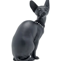 KARE Design Figurine Décorative Sitting Cat Audrey Noir 27