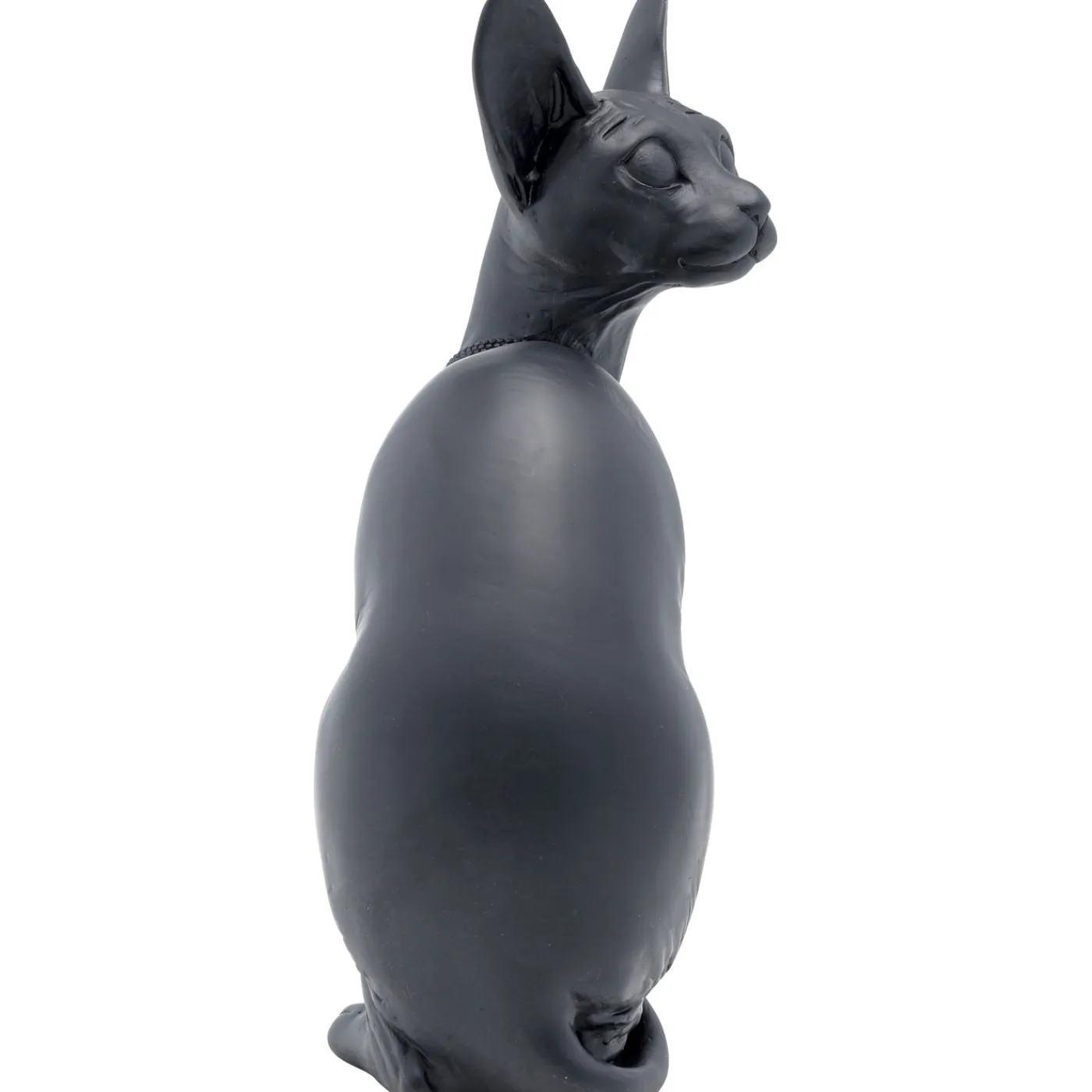 KARE Design Figurine Décorative Sitting Cat Audrey Noir 27