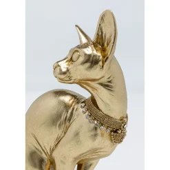 KARE Design Figurine Décorative Sitting Cat Audrey Dore 27