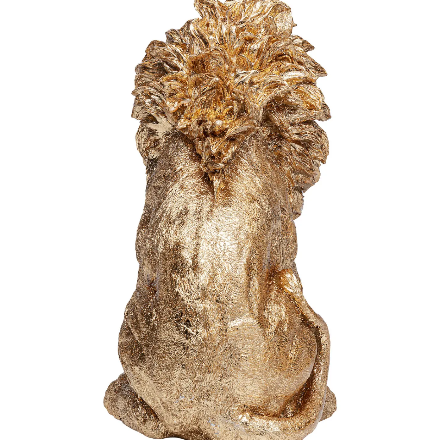 KARE Design Figurine Décorative Sitting Lion Dore 42Cm
