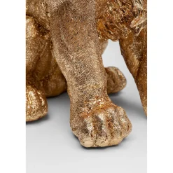 KARE Design Figurine Décorative Sitting Lion Dore 42Cm