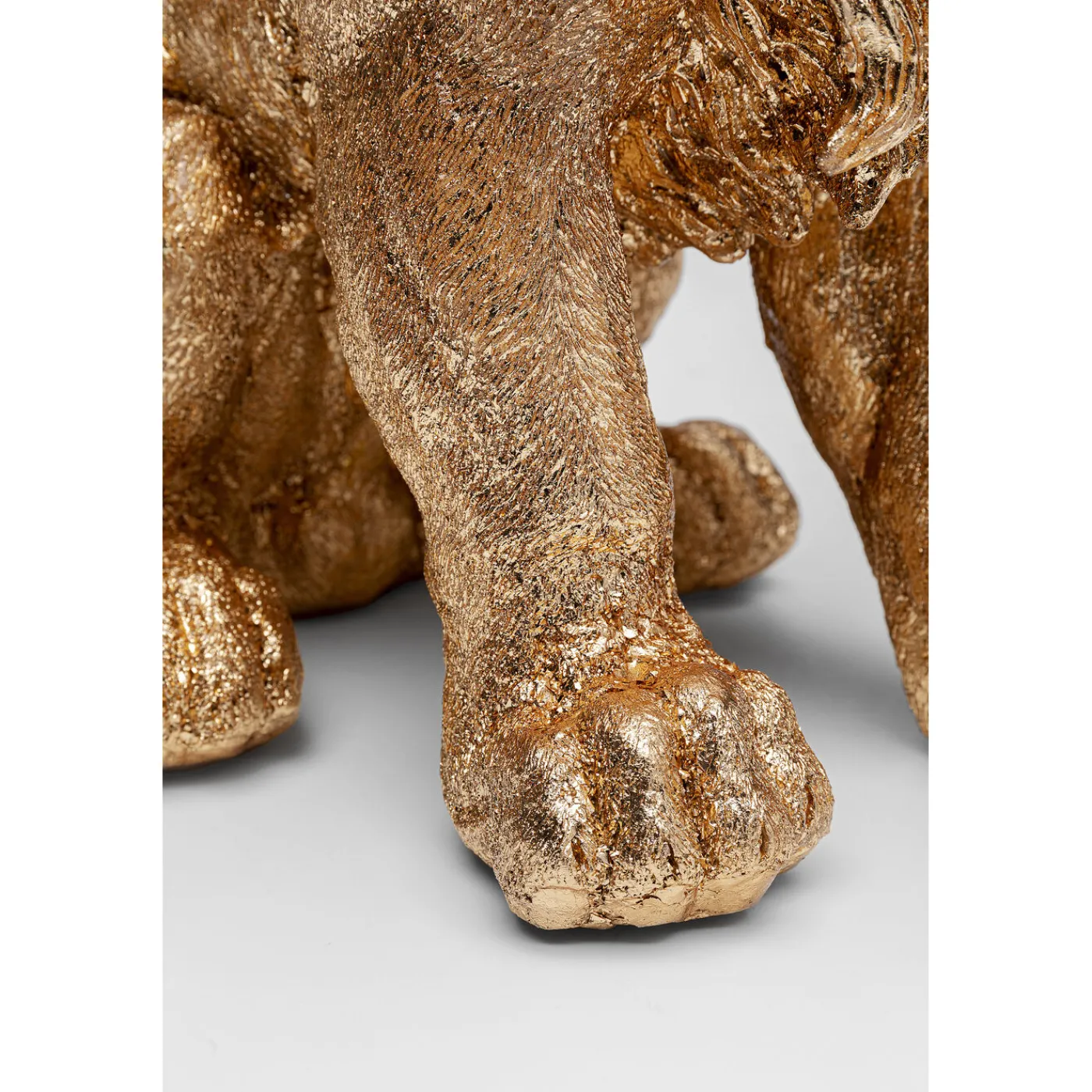 KARE Design Figurine Décorative Sitting Lion Dore 42Cm