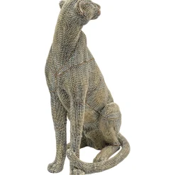 KARE Design Figurine Décorative Sitting Leopard Pearls 42