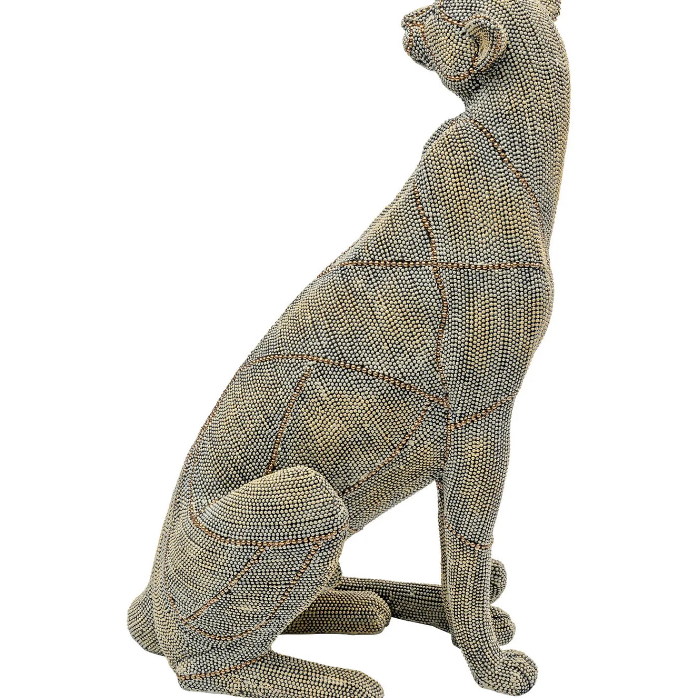 KARE Design Figurine Décorative Sitting Leopard Pearls 42