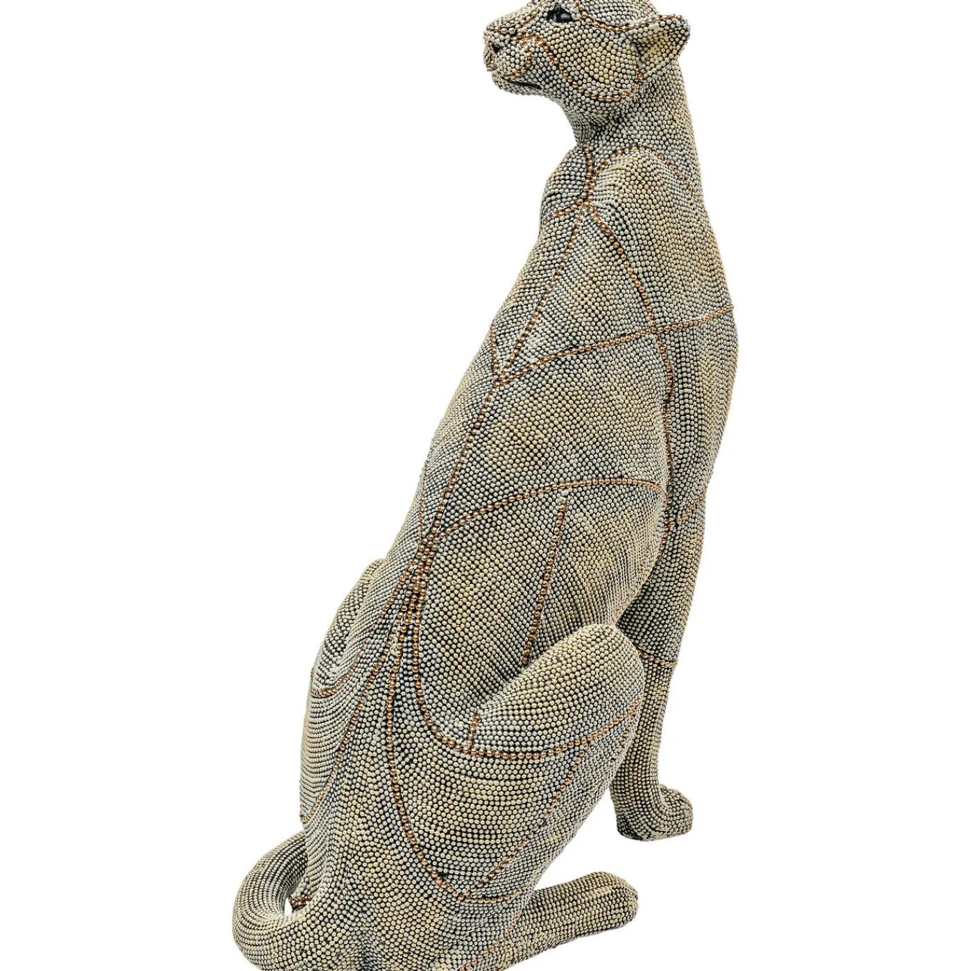 KARE Design Figurine Décorative Sitting Leopard Pearls 42