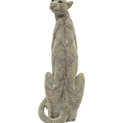 KARE Design Figurine Décorative Sitting Leopard Pearls 42