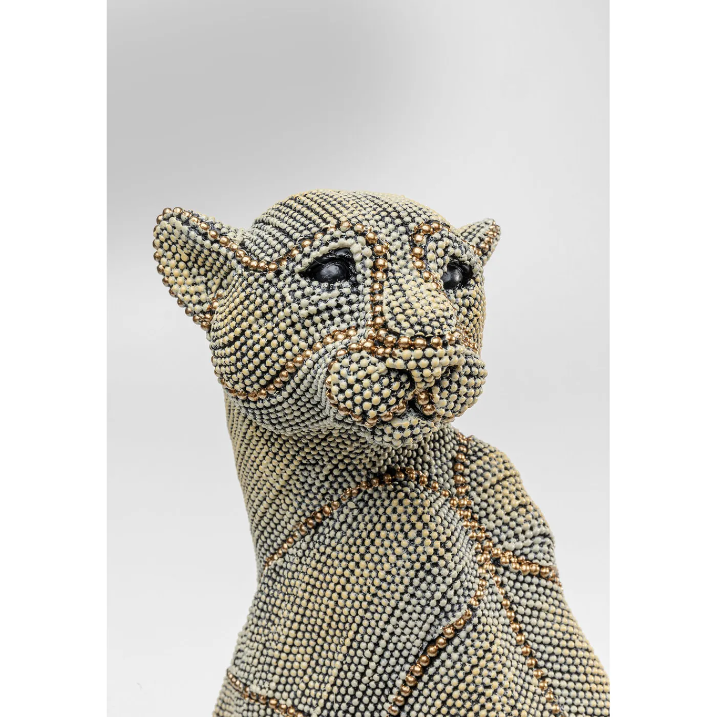 KARE Design Figurine Décorative Sitting Leopard Pearls 42