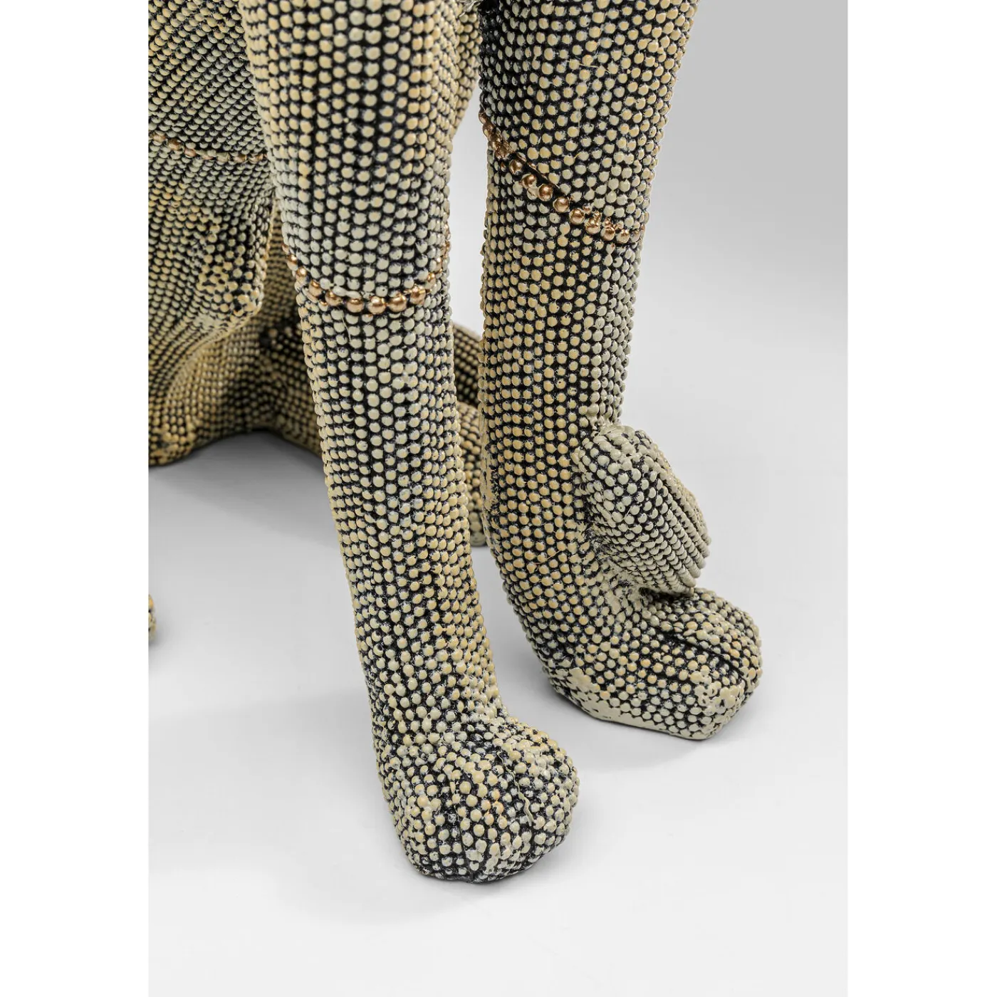 KARE Design Figurine Décorative Sitting Leopard Pearls 42