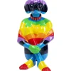 KARE Design Figurine Décorative Sitting Dog Rainbow 80