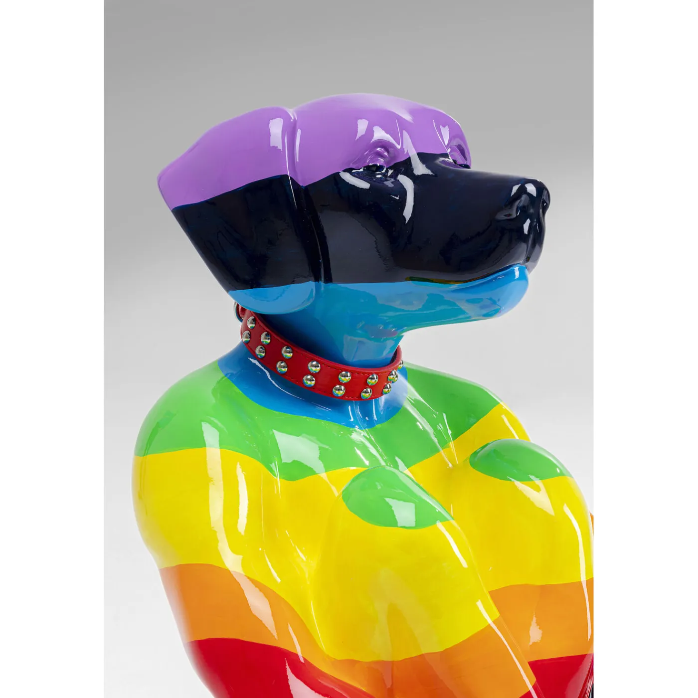 KARE Design Figurine Décorative Sitting Dog Rainbow 80