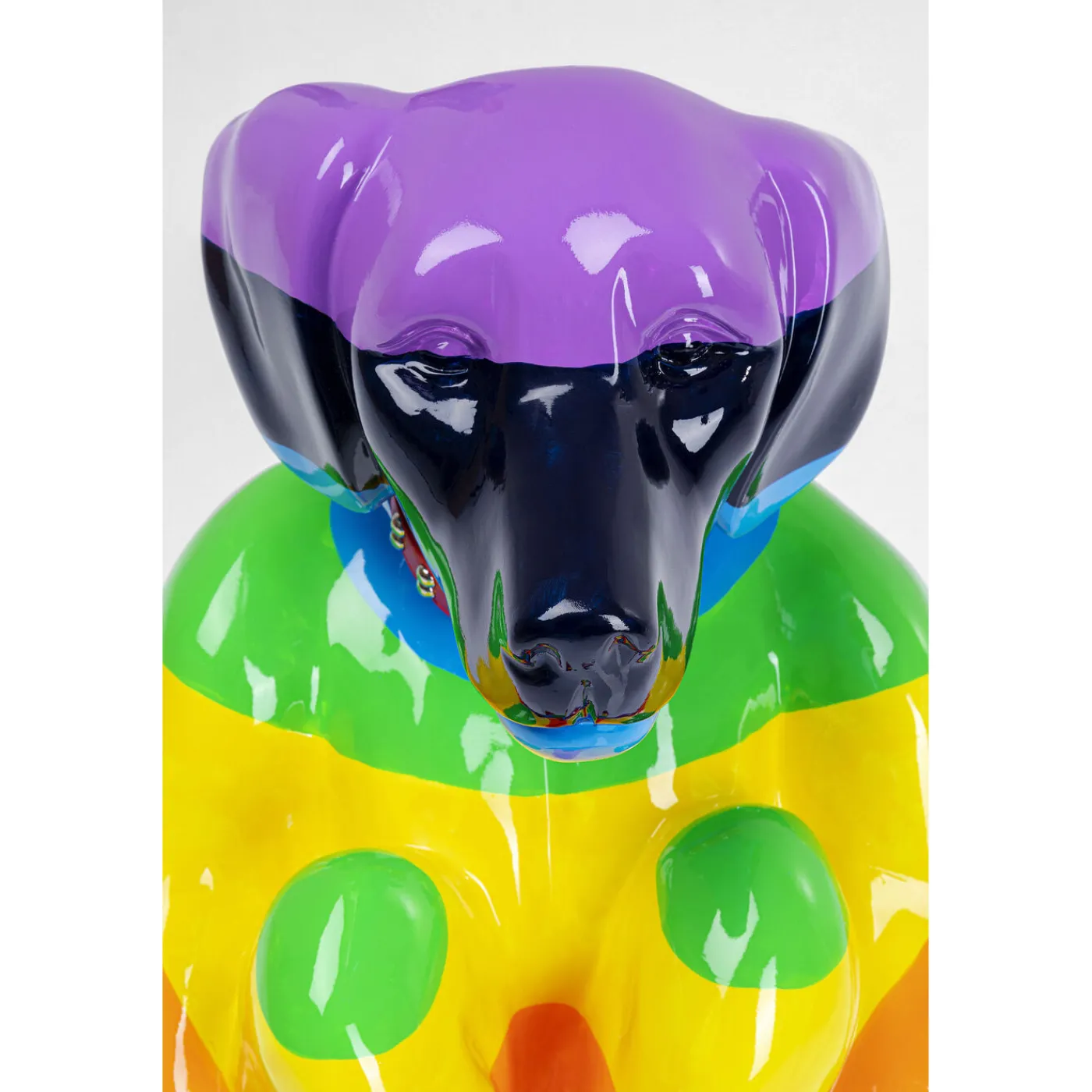 KARE Design Figurine Décorative Sitting Dog Rainbow 80