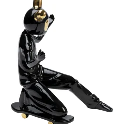 KARE Design Figurine Décorative Skating Astronaut Noir