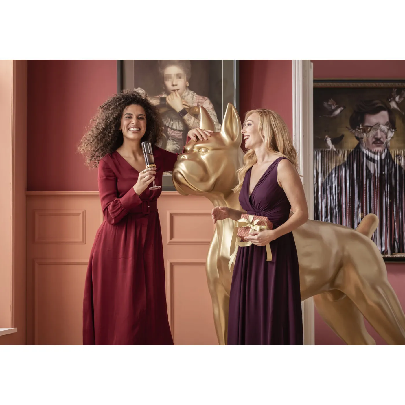 KARE Design Figurine Décorative Toto Xl Gold 180 Cm