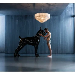 KARE Design Figurine Décorative Toto Xl Noir 180Cm