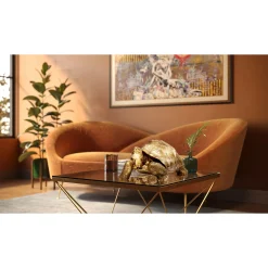 KARE Design Figurine Décorative Turtle Dore Mm 40Cm