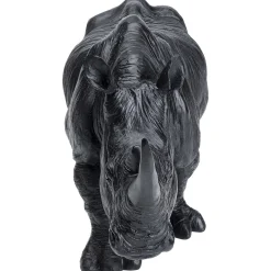 KARE Design Figurine Décorative Walking Rhino Noir 56Cm
