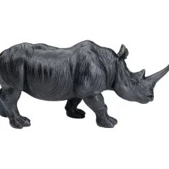 KARE Design Figurine Décorative Walking Rhino Noir 56Cm