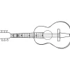 KARE Design Garderobe Murale Guitar 81Cm