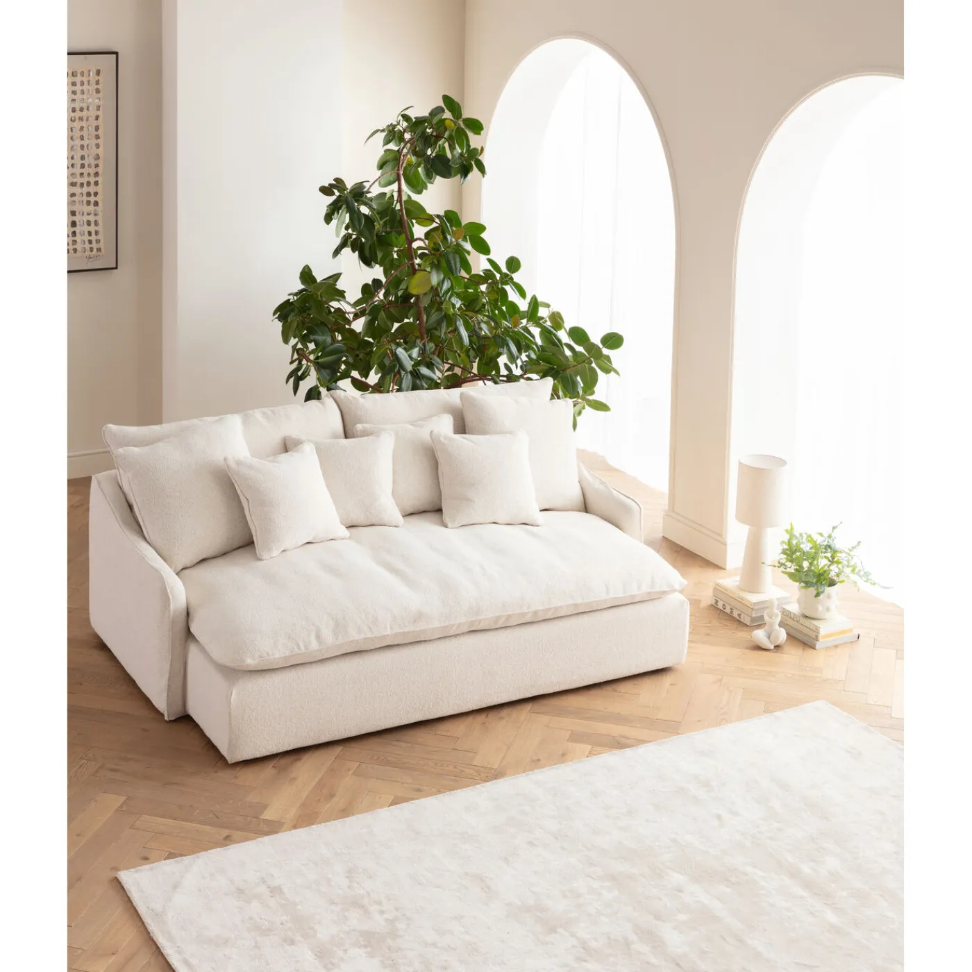 KARE Design Grand Canapés Boheme Creme 230Cm