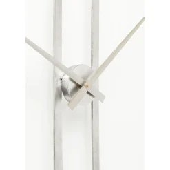 KARE Design Horloge Murale Clip Argente O60Cm
