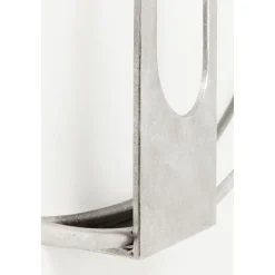 KARE Design Horloge Murale Clip Argente O60Cm