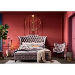 KARE Design Horloge Murale Clip Gold O107Cm