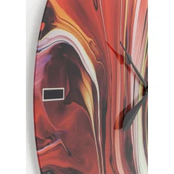 KARE Design Horloge Murale En Verre Chaos Fire O80Cm