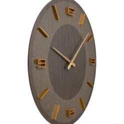 KARE Design Horloge Murale Levi Marron O60Cm